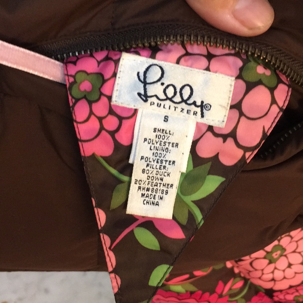 New Reversible Lilly Pulitzer Down Vest Fabulous S - Picture 7 of 8
